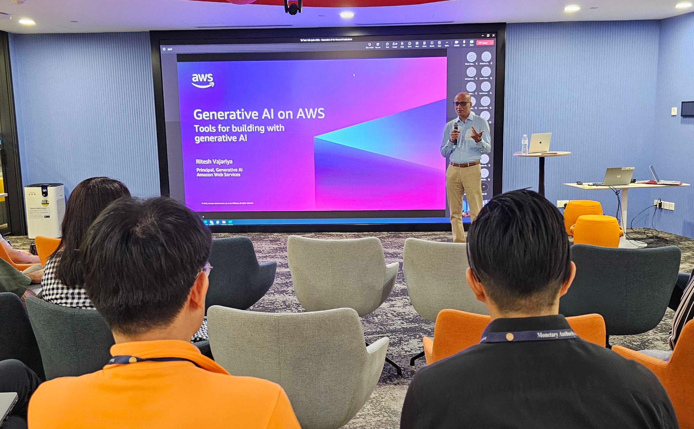 In a private session